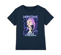 K-Pop Demon Hunters Kpop Demon Hunters-Huntrix Rumi Poster Shirt, Navy, 9-11 Ans Unisex Kids