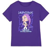 K-Pop Demon Hunters Kpop Demon Hunters-Huntrix Rumi Poster Shirt, Purple, 12-13 Ans Unisex Kids