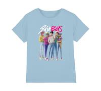 K-Pop Demon Hunters Kpop Demon Hunters-Saja Boy Band Shirt, Light Blue, 7-8 Ans Unisex Kids