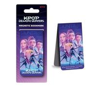 K-POP Demon Hunters Marque-page magnétique (trio) - Accessoire de papeterie sous licence officielle - Marqueur de page pliable double face - Idéal pour manga, journaux et notes d'étude