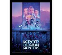 K Pop Demon Hunters Poster Art clé Taille unique Unisex