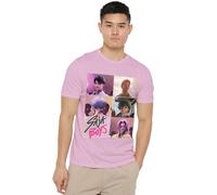 K-Pop Demon Hunters Saja Boys Era Grid Unisex T Shirt, Light Pink, XL