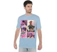 K-Pop Demon Hunters - Saja Boys Era Grid Unisex T Shirt, Sky Blue, Large