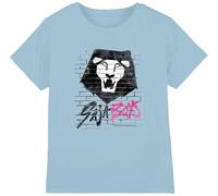 K-Pop Demon Hunters - Saja Boys Graffiti Wall Kids T Shirt, Sky Blue, 12-13