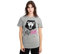 K-Pop Demon Hunters Saja Boys Graffiti Wall Ladies T Shirt, Heather Grey, XXL Women's