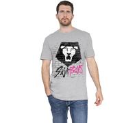 K-Pop Demon Hunters Saja Boys Graffiti Wall Unisex T Shirt, Heather Grey, XL