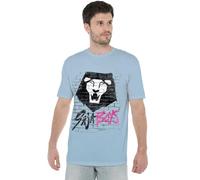 K-Pop Demon Hunters - Saja Boys Graffiti Wall Unisex T Shirt, Sky Blue, Medium