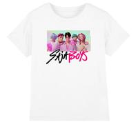 K-Pop Demon Hunters - Saja Boys Photo Frame Kids T Shirt, White, 7-8 Years