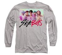 K-Pop Demon Hunters Saja Boys Photo Frame Unisex Long Sleeve T Shirt, White, Gris, L Mixte
