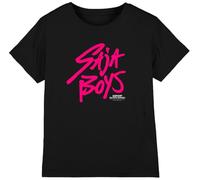 K-Pop Demon Hunters - Saja Boys Pink Logo Kids T Shirt, Black, 9-11 Years
