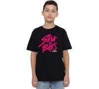 K-Pop Demon Hunters Saja Boys Pink Logo Shirt, Black, 12-13 Ans Unisex Kids