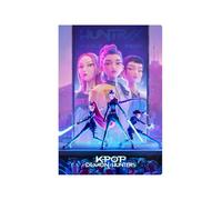 K-POP Demon Hunters - Stationery Carnet agrafé A4, idéal pour enfants, confortable et polyvalent, résistant, 20,5 x 29,7 cm