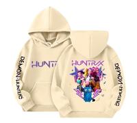 K Pop Demon Hunters Sweats à Capuche Fille 3-12 Ans Ado Tee Shirt Hiver Manche Longue Ample Sweatshirt Enfant Vintage Mignon Confortable Casual Vacances Jogging K Pop Top Blouse (B22,120)