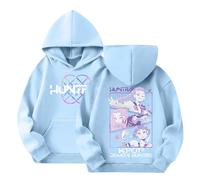 K Pop Demon Hunters Sweats à Capuche Fille 3-12 Ans Ado Tee Shirt Hiver Manche Longue Ample Sweatshirt Enfant Vintage Mignon Confortable Casual Vacances Jogging K Pop Top Blouse (B09,120)
