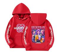 K Pop Demon Hunters Sweats à Capuche Fille 3-12 Ans Ado Tee Shirt Hiver Manche Longue Ample Sweatshirt Enfant Vintage Mignon Confortable Casual Vacances Jogging K Pop Top Blouse (B39,140)