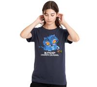 K-Pop Demon Hunters T-Shirt, Bleu foncé, XXL