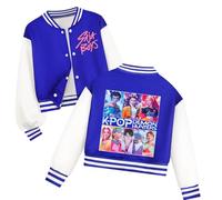 K Pop Demons Hunters Veste pour Fille Kpop D-Demon H-Hunters Enfants et Adolescents Veste K-Pop Demon Hunter Huntrix Y2k Streetwear Kpops H-Huntrix Anime Blouson Aviateur pour Garçon Fille 3-14 Ans