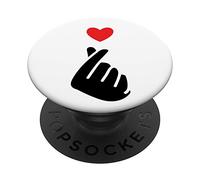 K-Pop Doigt Coeur Symbole De La Main Amour Pop Coréen PopSockets Support et Grip pour Smartphones et Tablettes