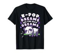 K-Pop Dreams, Panda mignon qui dort, Sommeil amusant T-Shirt