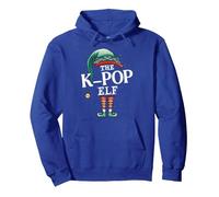 K-Pop Elf Lutins Gnomes Elfes Noël Sweat à Capuche, Unisexe pour Adultes, Bleu Royal, XXL