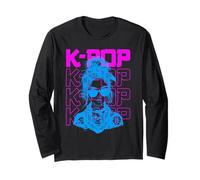 K-Pop Fan Girl - Amateur de musique K-Pop coréen vintage Manche Longue