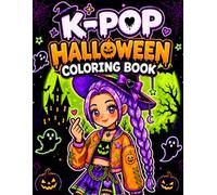 K Pop Halloween Coloring Book: K-Pop Cute & Spooky Idols, Creepy Concerts, Witches, Vampires, Ghosts & Cozy Halloween Coloring Pages for Girls & Kids - Halloween & K Pop Gift