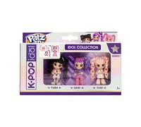 K-POP IDOL PALZ 3D Pack de 3 : Yura, Nari, Yuni Figurines de Collection Hautement articulées avec Cheveux interchangeables Jouet pour Enfants à partir de 3 Ans