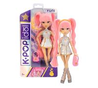 K Pop Idol Poupée Yuni Fashion Dolls Style K-Pop Moonlight, Cheveux Roses tressés. 3 Accessoires pour créer des Tenues. Enfants à partir de 3 Ans.