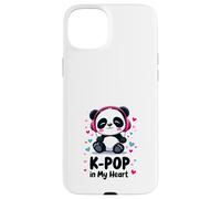 K-Pop in My Heart Panda Mignon Musique Coréenne Corée du Sud Coque pour iPhone 15 Plus