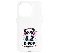 K-Pop in My Heart Panda Mignon Musique Coréenne Corée du Sud Coque pour iPhone 15 Pro