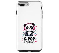 K-Pop in My Heart Panda Mignon Musique Coréenne Corée du Sud Coque pour iPhone 7 Plus/8 Plus
