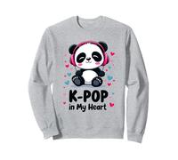 K-Pop in My Heart Panda Mignon Musique Coréenne Corée du Sud Sweatshirt