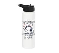 K-Pop | Je ne t'entends pas, j'écoute de la K-Pop | Kawaii KPop Stainless Steel Insulated Water Bottle