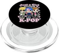 K-Pop Just A Girl Who Loves K-Pop Korean Pop Band PopSockets PopGrip pour MagSafe