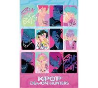 Pyramid International – Maxi-poster – K-Pop Chasseurs de démons – Motif clair et sombre – 91,5x61 cm