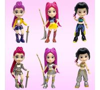 K Pop Rumi/Mira/Zoey Mini Figurine, 6 Pcs Demon Hunters Petit Statuette, ModèLes De Personnages D'Anime, DéCoration De GâTeau,Ornements DéCoratifs Armoire, pour Les Fans Et Collecter (A)