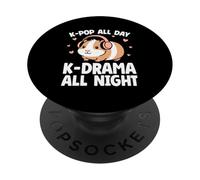 K-Pop Toute la journée K-Drama Toute la Nuit Amateur de théâtre coréen Kdrama PopSockets PopGrip Adhésif