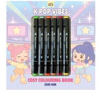 K Pop Vibes Cosy Colouring Book & Markers