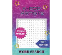 K-Pop Word Search: Word Searches with Easy to Read Print about K-Pop, K-Pop Artists, Korean Singers, and More | 6x9 inches (15.24 x 22.86 cm) 110 ... Seniors, Adults, Teens, and Kids