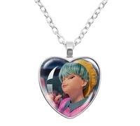 K-Pops Demons Hunters Collier Hun-Trix RU Mi sa Ja Boys de Rpy Ti Ger Dessins Animés Collier K-Pop D-Demon H-Hunters Merch Heart Pendants colliers Accessoires pour Les Fans, Les Femmes, Les Filles-F