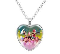 K-Pops Demons Hunters Collier Hun-Trix RU Mi sa Ja Boys de Rpy Ti Ger Dessins Animés Collier K-Pop D-Demon H-Hunters Merch Heart Pendants colliers Accessoires pour Les Fans, Les Femmes, Les Filles-P