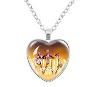 K-Pops Demons Hunters Collier Hun-Trix RU Mi sa Ja Boys de Rpy Ti Ger Dessins Animés Collier K-Pop D-Demon H-Hunters Merch Heart Pendants colliers Accessoires pour Les Fans, Les Femmes, Les Filles-Z