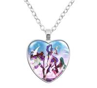 K-Pops Demons Hunters Collier Hun-Trix RU Mi sa Ja Boys de Rpy Ti Ger Dessins Animés Collier K-Pop D-Demon H-Hunters Merch Heart Pendants colliers Accessoires pour Les Fans, Les Femmes, Les Filles-H