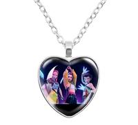 K-Pops Demons Hunters Collier Hun-Trix RU Mi sa Ja Boys de Rpy Ti Ger Dessins Animés Collier K-Pop D-Demon H-Hunters Merch Heart Pendants colliers Accessoires pour Les Fans, Les Femmes, Les Filles-C