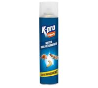 K.PRO Aérosol mites des vêtements, 400ml | Effet curatif, protège lainages fourrures et tapis, ne tache pas, action immédiate