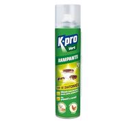 K.PRO- Aérosol Terre de Diatomée - Elimine les Insectes Rampants par Contact -Traite en Précision avec son Tube Prolongateur - Technique Professionnelle - 400ml -