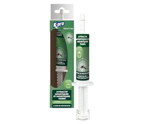 K.PRO Attractif à moustiques, seringue 30g | Compatible piège K.PRO, jusqu'à 3 mois de protection, silencieux et sans odeur