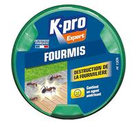 K.PRO Boîte insecticide fourmis | Détruit tous types de fourmis, action radicale, format sécurisé enfants et animaux, intérieur et extérieur fabriqué en France