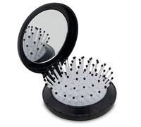 K-Pro Brosse Miroir de Poche - Accessoire Coiffure Pliable Idéal pour le Voyage