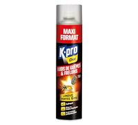 K.PRO Choc - Spay Aérosol Nid de Guêpes et Frelons - Détruit à Distance les Nids - Efficace sur le Frelon Asiatique - Longue Portée - Jet Puissant et Ciblé - Technique Professionnelle - 600ml - 1 Nid